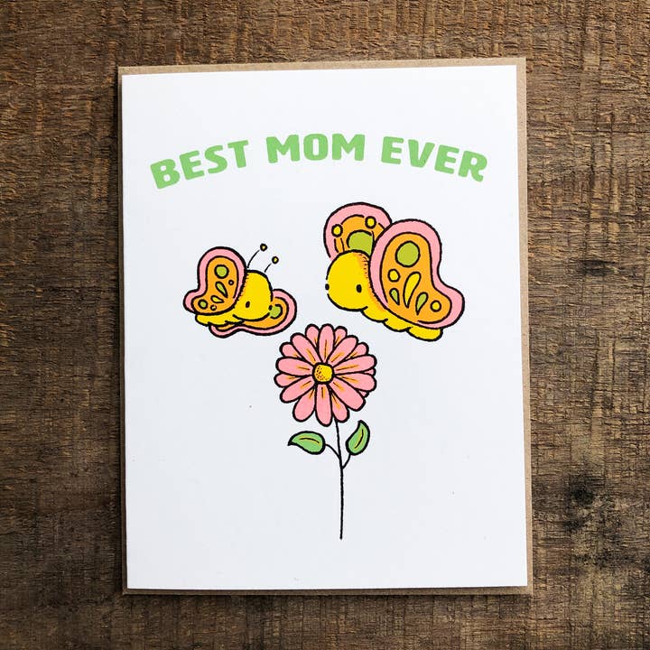 Best Mom Ever Card for wholesale by everyday balloons print shop