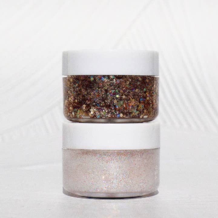 Galexie Glister – Großhandel Körper-Glitzer/-Schimmer – „Midnight Kiss“ Gold Star Glitter Gel - Haar, Gesicht, Körper3