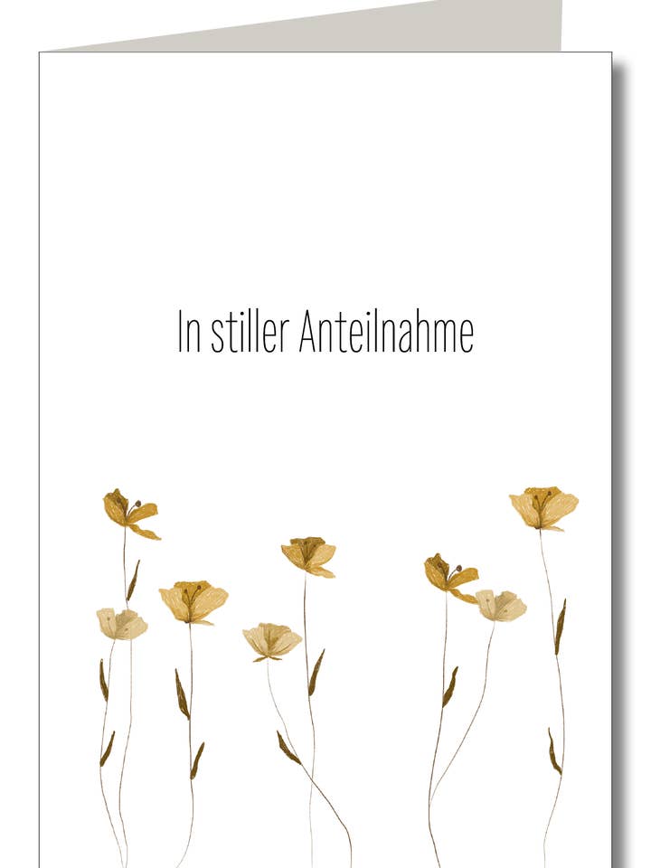 Autumn flowers in silent sympathy for wholesale by KEITCARDS