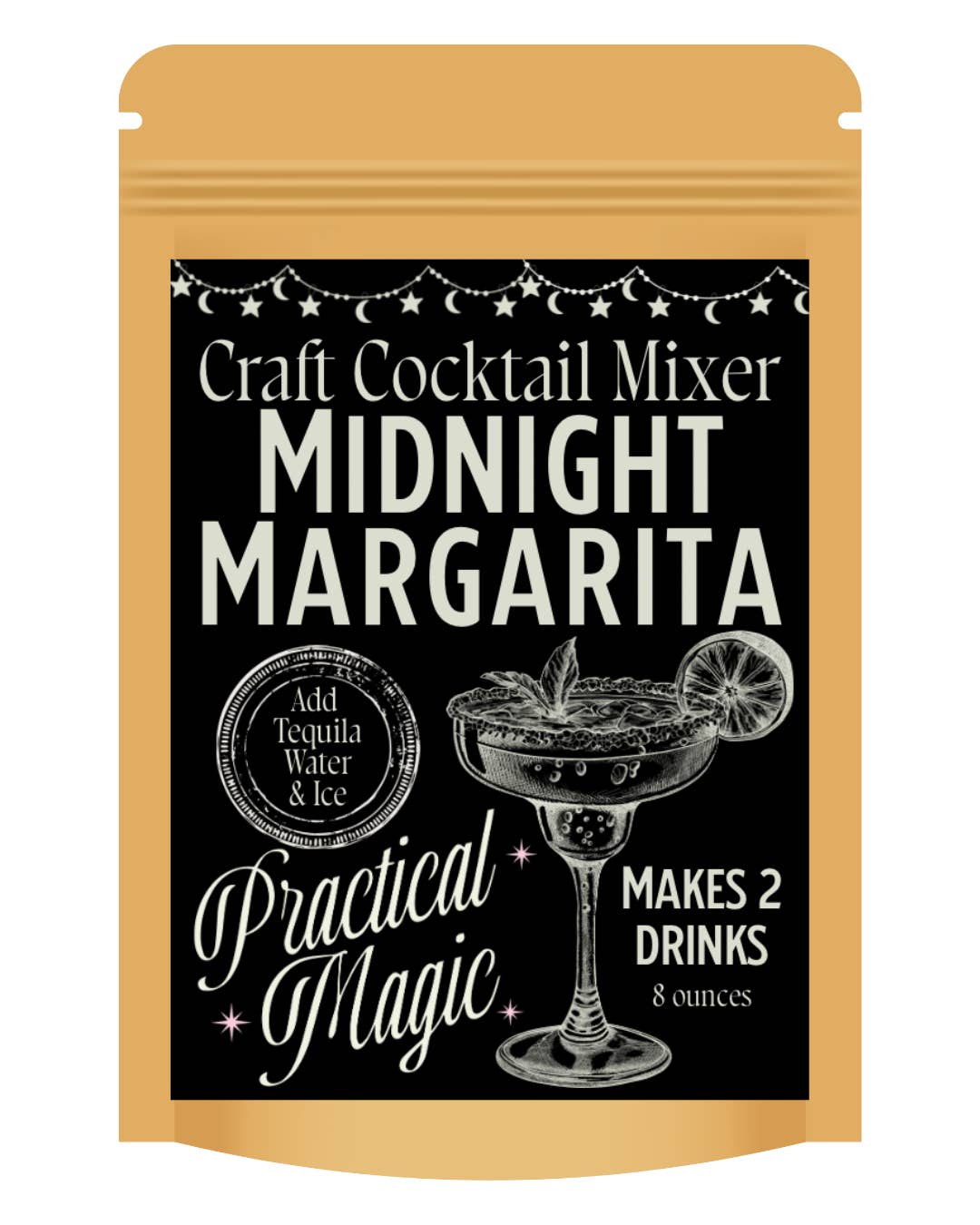 Practical Magic Apothecary & Craft Cocktails - Wholesale Cocktail mix/syrup - Midnight Margarita Craft Cocktail mix for 2 drinks
