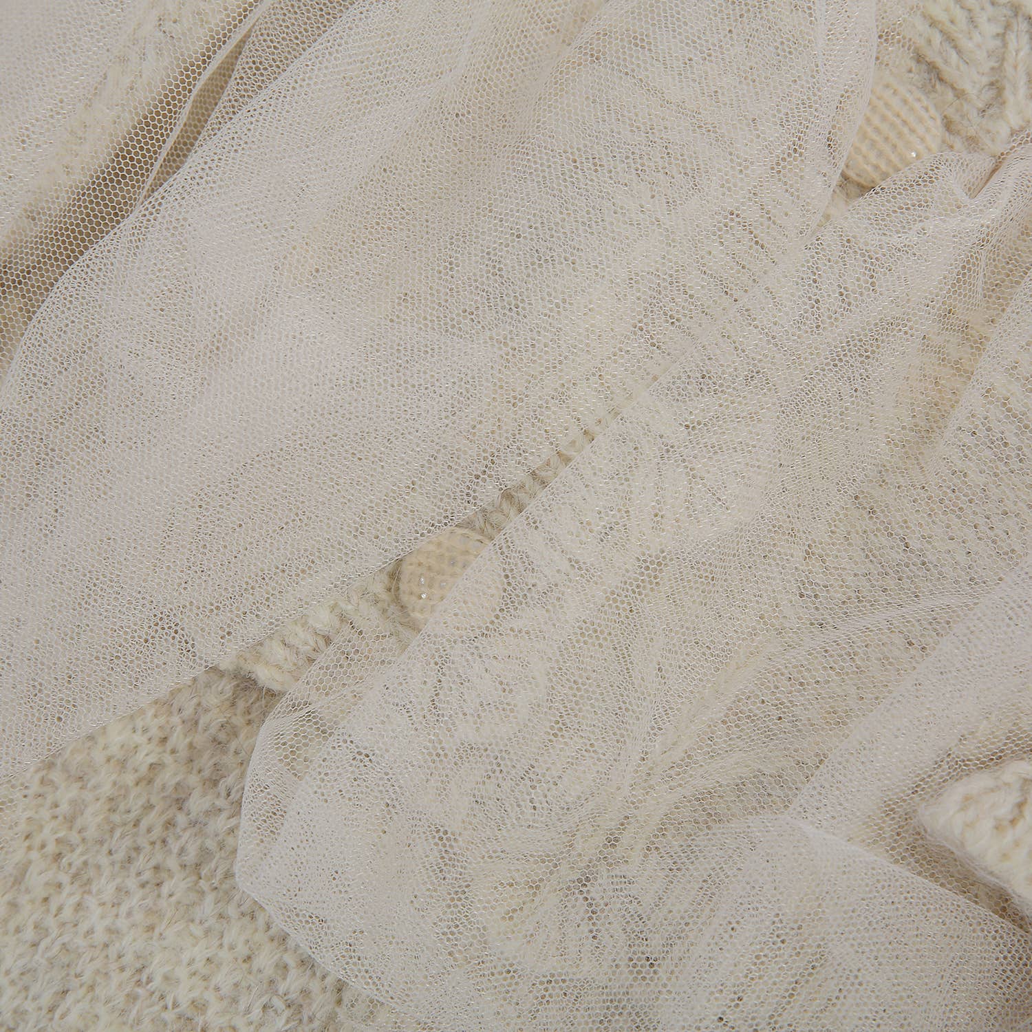 PEACH ACCESSORIES - Wholesale Cardigan - Women's - Knitted Cardigan with Lace Detail SDK1533