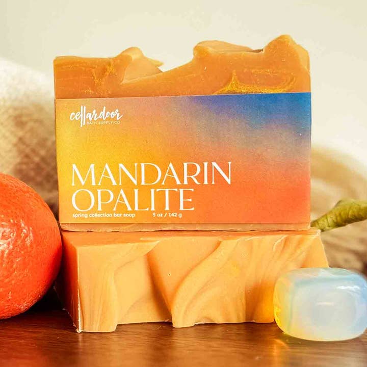 Mandarin Opalite-sæbestykke for engroshandel hos Cellar Door Bath Supply Co.