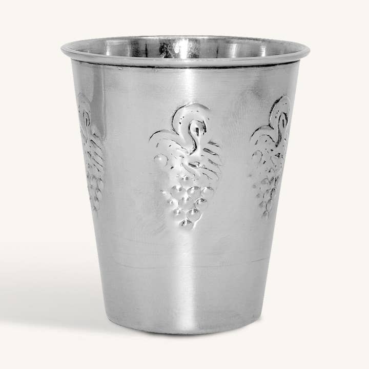Ner Mitzvah - Wholesale Drinking glass/cup - Stainless Steel Kiddush Cup - Small - #4s0