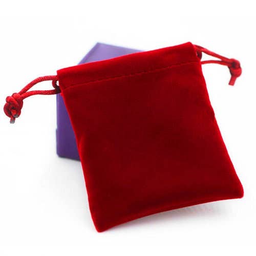 Zakka - Wholesale Gift Bag - 100pcs Velvet Pouch Luxury Jewelry Bag 2.75"x3.5" (7x9cm)