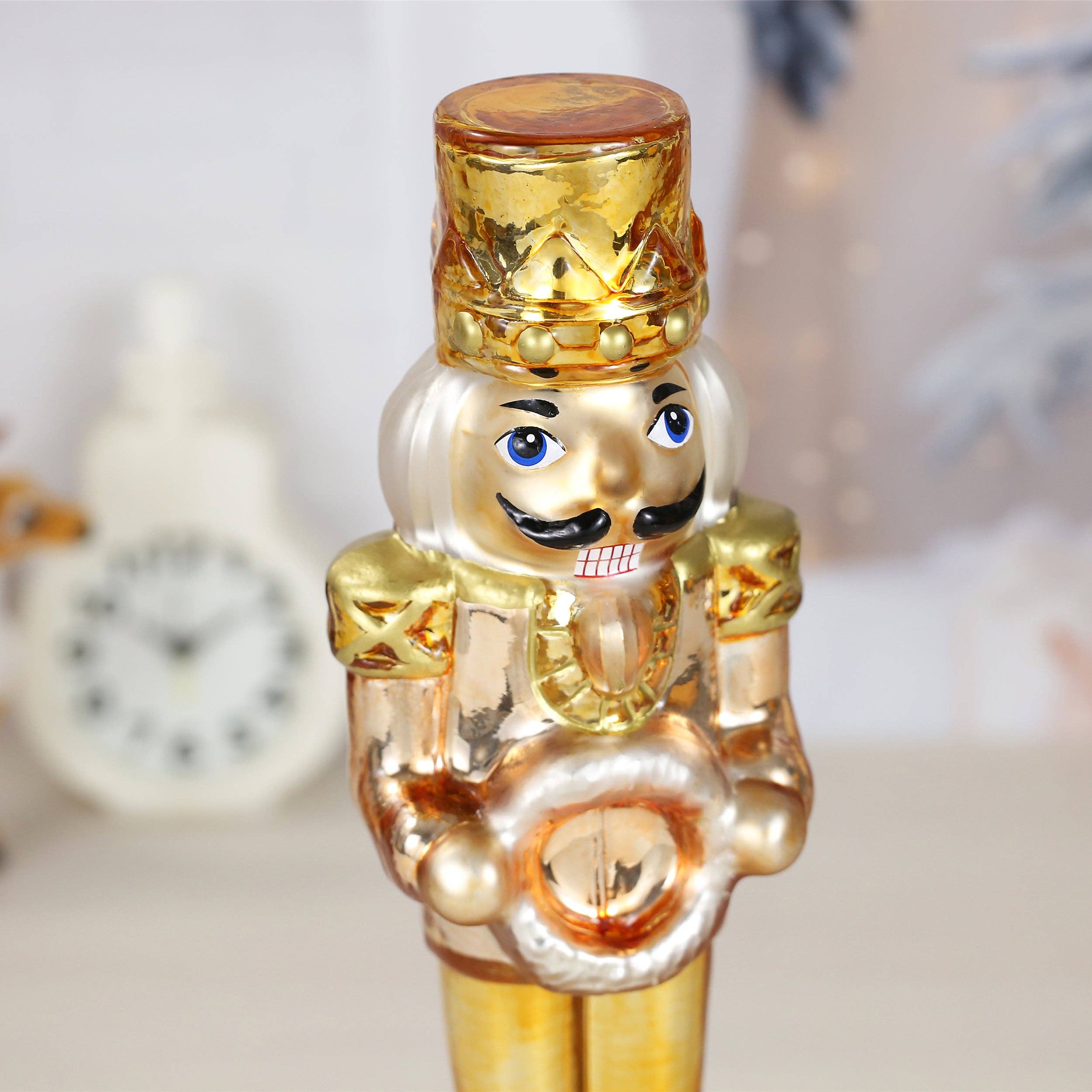SINT - Wholesale Holiday Nutcracker - SINT Color Glass Lightup Nutcrackers Figurine Ornaments for 21