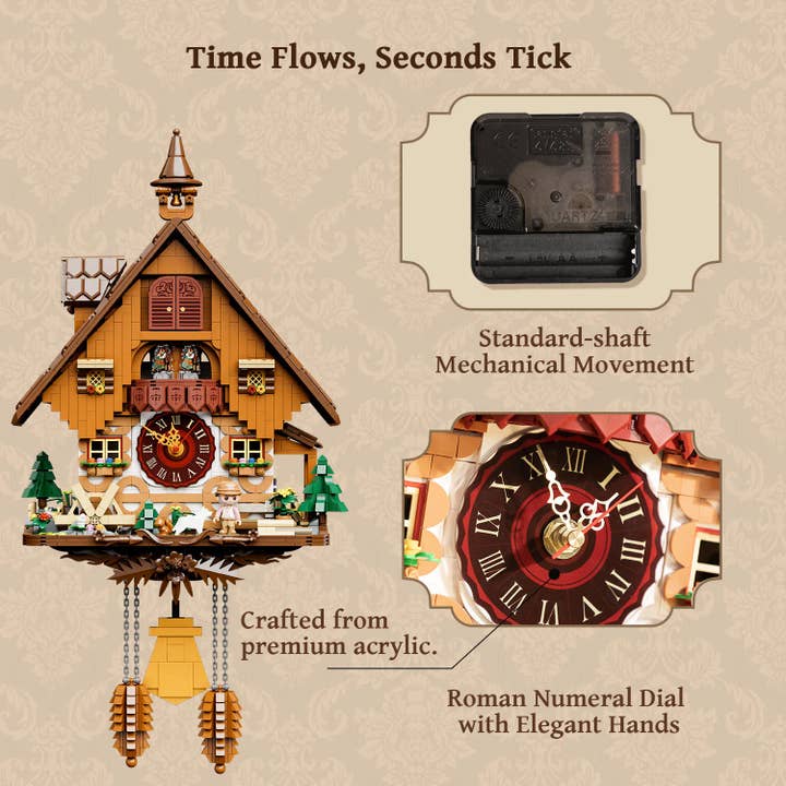 Pantasy/Puremind - Wholesale DIY Craft Kit - Retro Collection - Cuckoo Clock4
