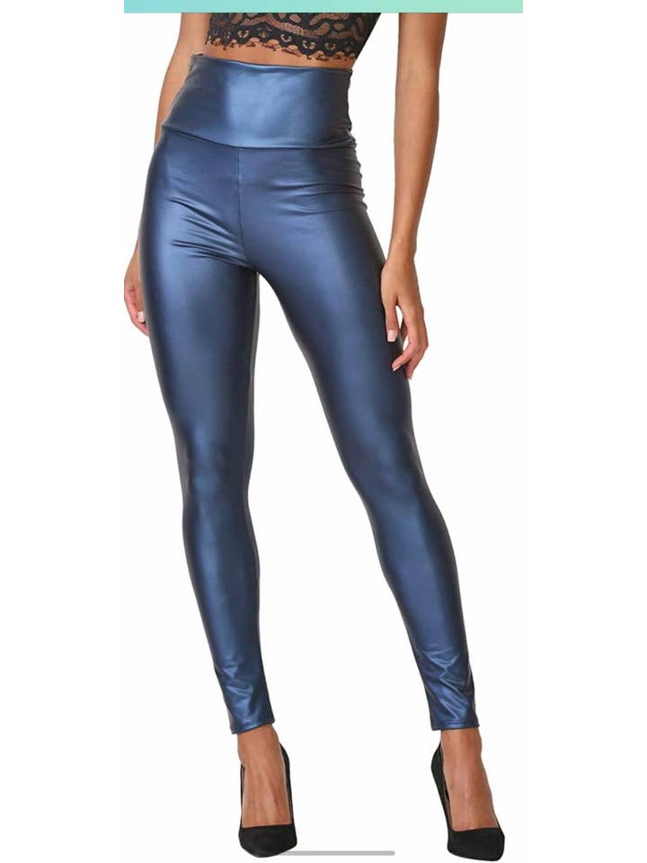 Black Pearl Clothing - Wholesale Leggings - Dames - Legging van kunstleer met hoge taille8