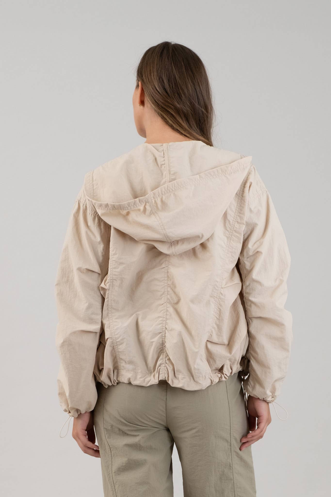 The Workshop Studio - Wholesale Jacket - Women's - ZIP UP DRAWSTRING HOODED JACKET16
