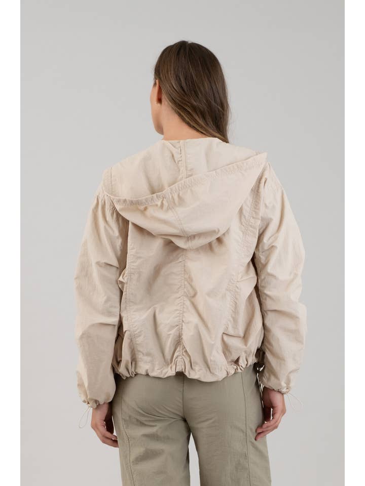 The Workshop Studio - Wholesale Jacket - Women's - ZIP UP DRAWSTRING HOODED JACKET8