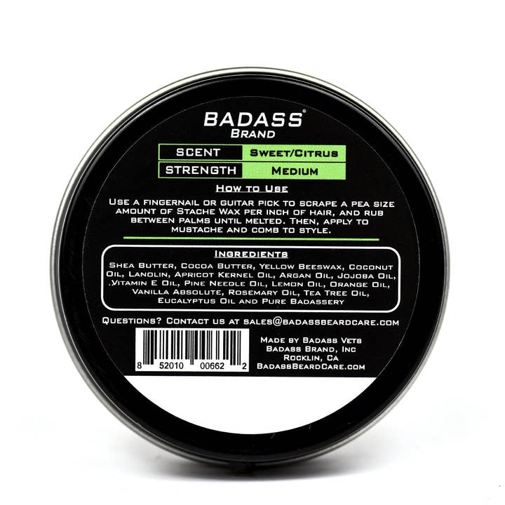 Badass Beard Care - Wholesale Beard Styling Product - Badass Mustache Wax
