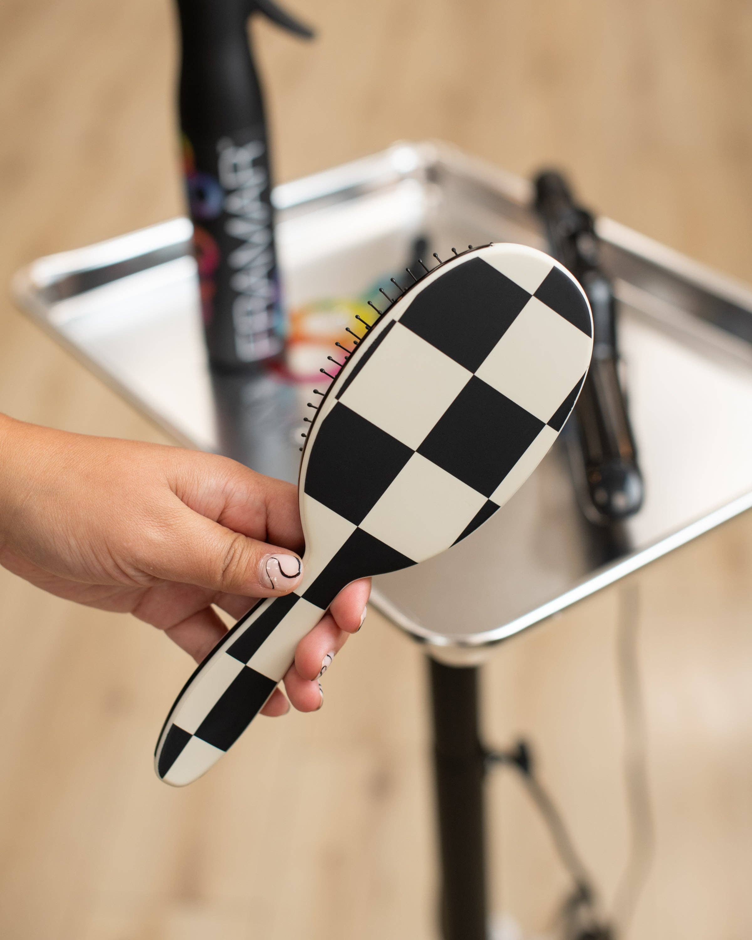 Framar Hair Brushes & Hair Accessories - Wholesale Hair Brush/Comb - FRAMAR Checkered Detangling Brush, Wet Hair Brush Detangler5