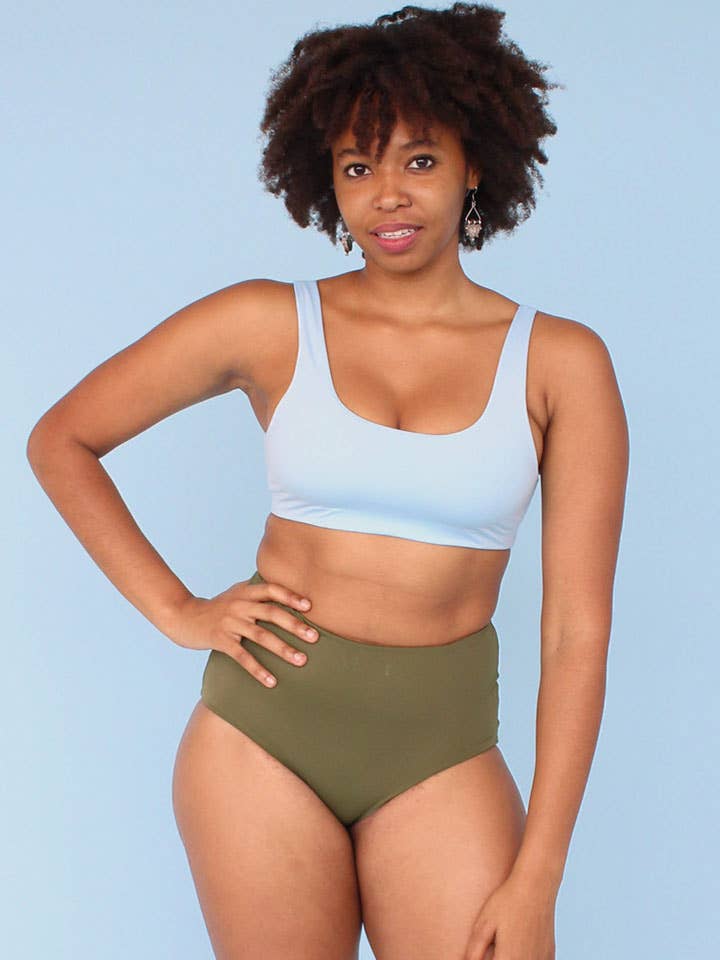 Scoop Top - Baby Blue for wholesale by Kitty and Vibe