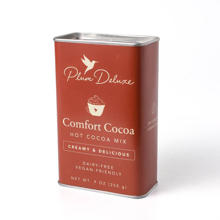 Plum Deluxe Tea - Wholesale Hot Cocoa Mix/Kit - Comfort Cocoa - Dairy Free Hot Chocolate Mix - Case of 6