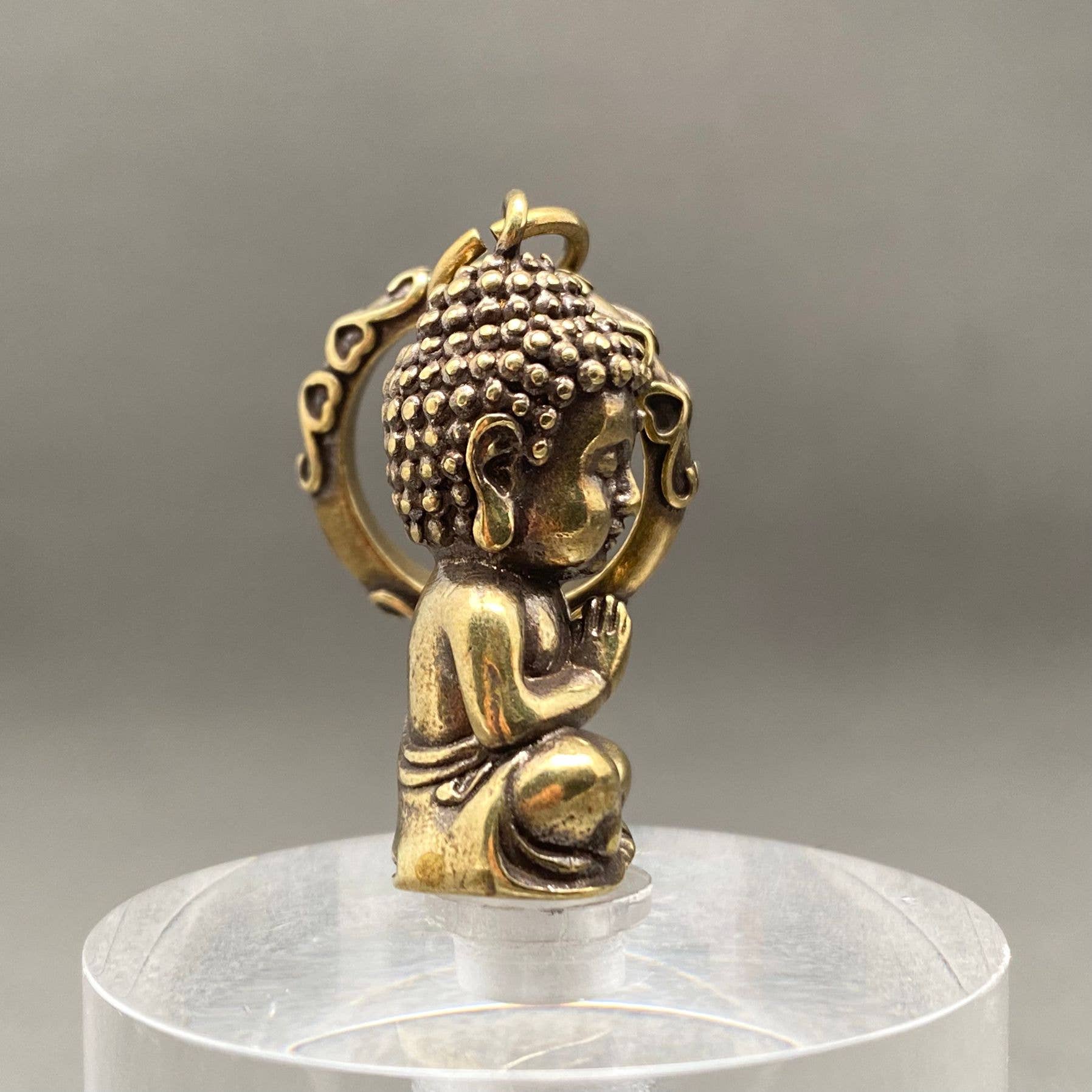 Mio Queena - Wholesale Keychain - Women's - Brass Buddha Statue Keychain Pendant1