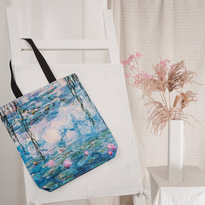 BOLSO DE TELA CLAUDE MONET "NENÚFARES" para venta al por mayor de Pitextile