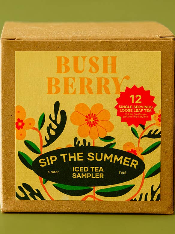 Sip The Summer | Tea Sampler (12 Single Servings Tea) for wholesale by Bush Berry