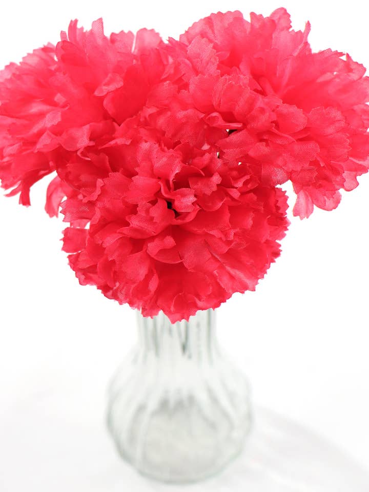 Embalagem de 100: Pés de Cravo Artificial Fúcsia com 12,7 cm de Comprimento por atacado de Larksilk