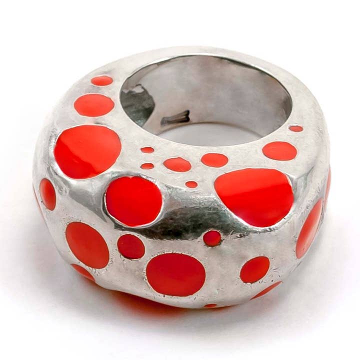 Zilverkleurige rode spons voor wholesale door Rebecca Nadler Designs