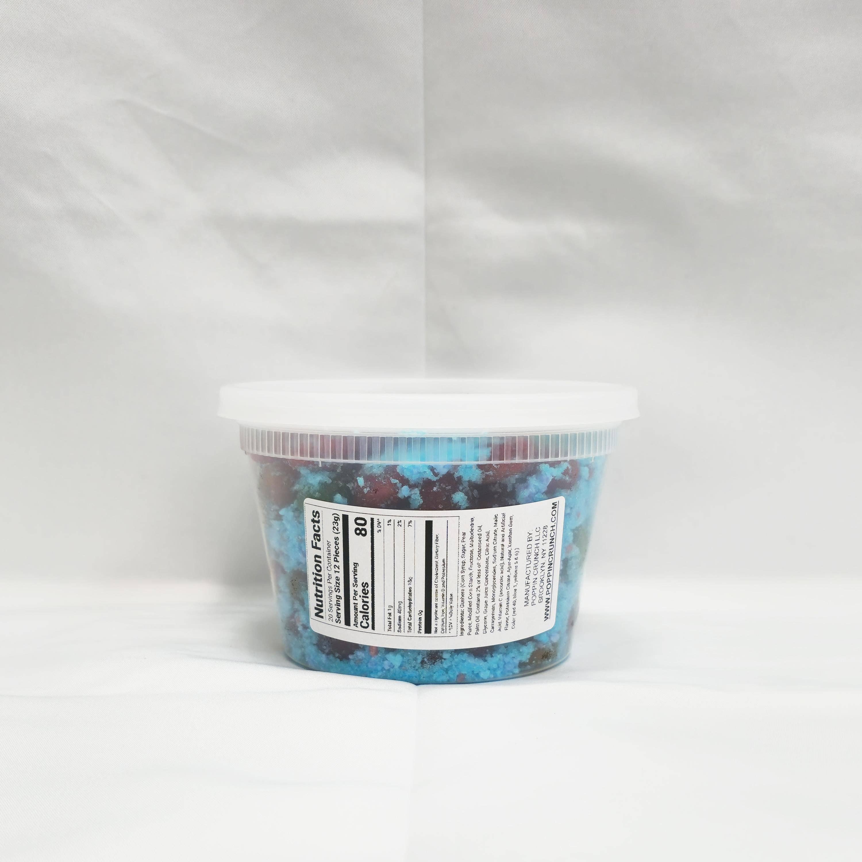 Poppin Crunch - Wholesale Gummy - Poppin Crunch Cotton Candy Gushers Candy Snacks 1 - 2 LBS - Choice of Sweet or Sour Bonbon Candies Corn Sugar3