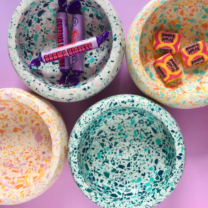 Terrazzo Bowls for wholesale by Rosie Glow