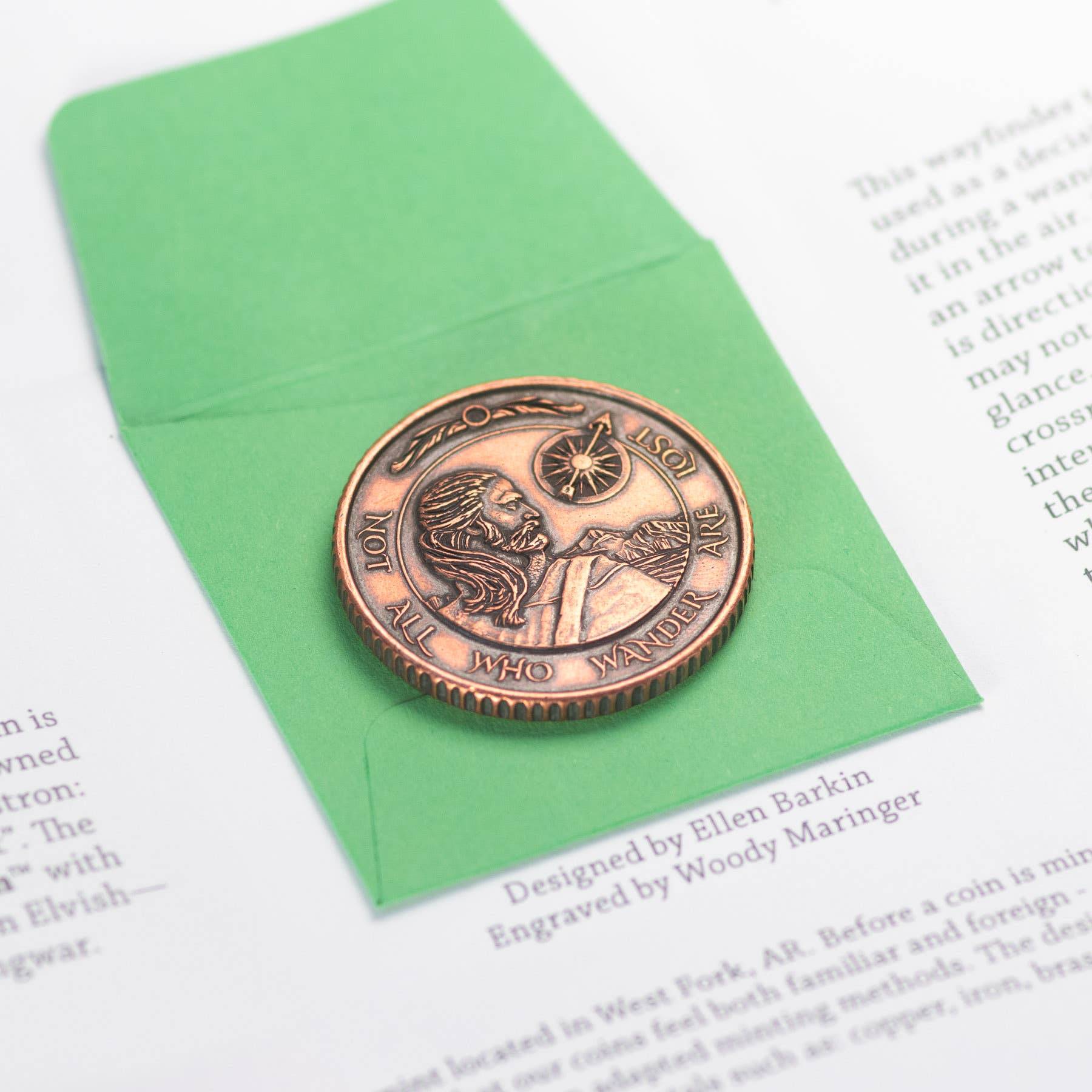 Shire Post Mint - Wholesale Keepsake Coin/Token - Middle Earth™ Wayfinder in solid Copper1