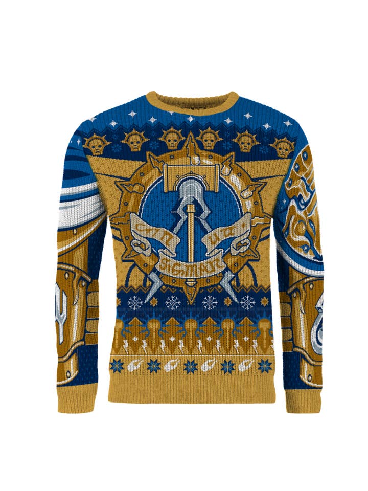 AAA Merchandise Limited - Vente Pull en maille – unisexe - Pull de Noël Warhammer 40,000 : Stormcast