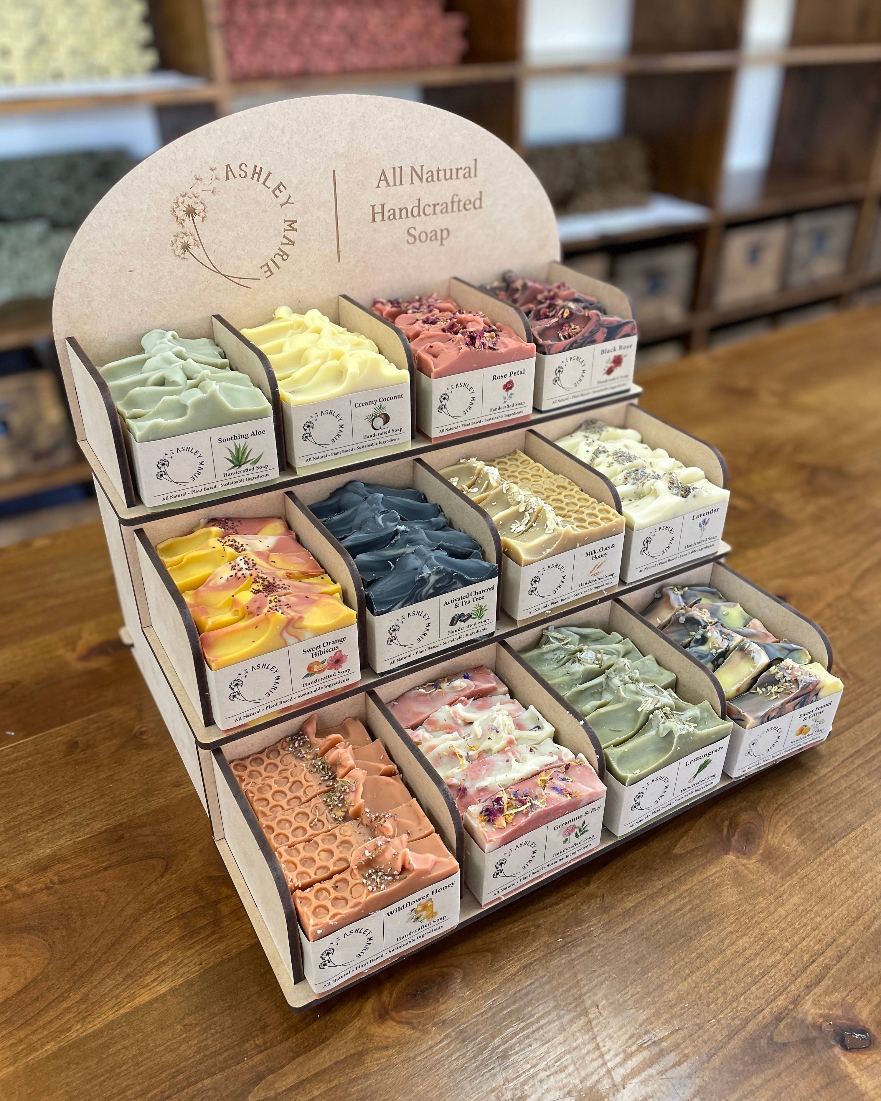 Ashley Marie Soap - Wholesale Retailer Display - Beauty & Wellness - Soap Display1
