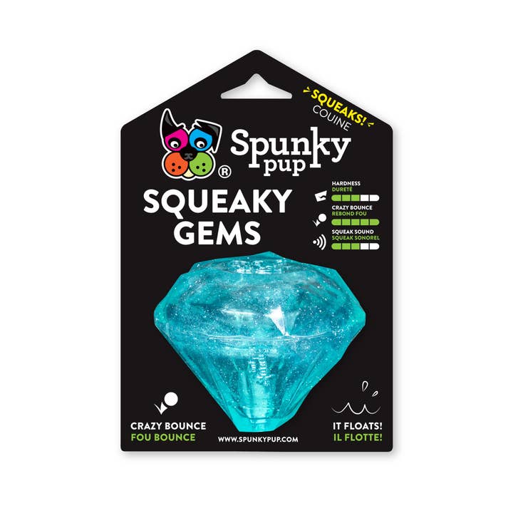 Spunky Pup - Wholesale Pet Squeaky Toy - Dog - Squeaky Gems! - Diamond and Heart Squeakers