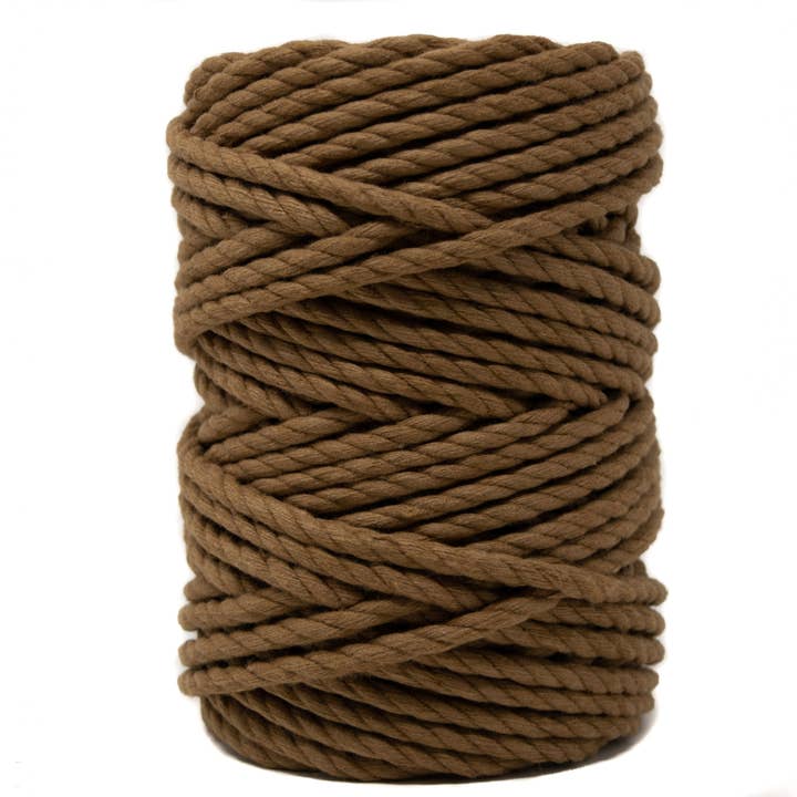 COTTON ROPE ZERO WASTE 5 MM - 3 PLY - CAMEL COLOR for wholesale by Ganxxet, Inc.