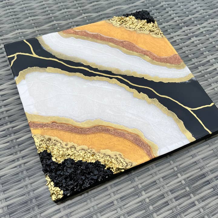 Geode Resin Wall Art - 30cm for wholesale by Eliza T