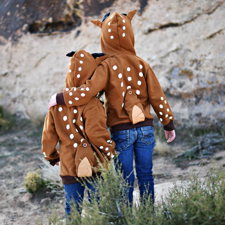 Doodle Pants - Wholesale Hoodie - Kids - Woodland Fawn Toddler and Kids 3D Hoodie0