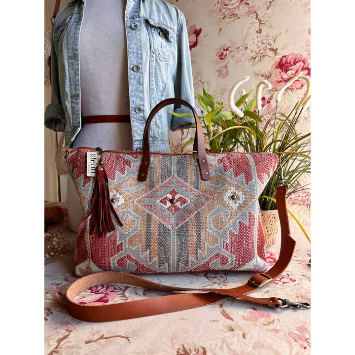 Atenti - Wholesale Tote Bag - Women's - USA Handcrafted Carryall Tote Bag, Blaze Buddy Bag9