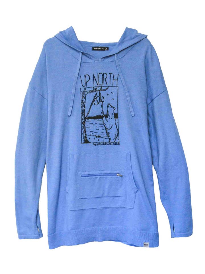 SWEAT À CAPUCHE GRAPHIQUE | AU NORD pour la vente par Abode Outside