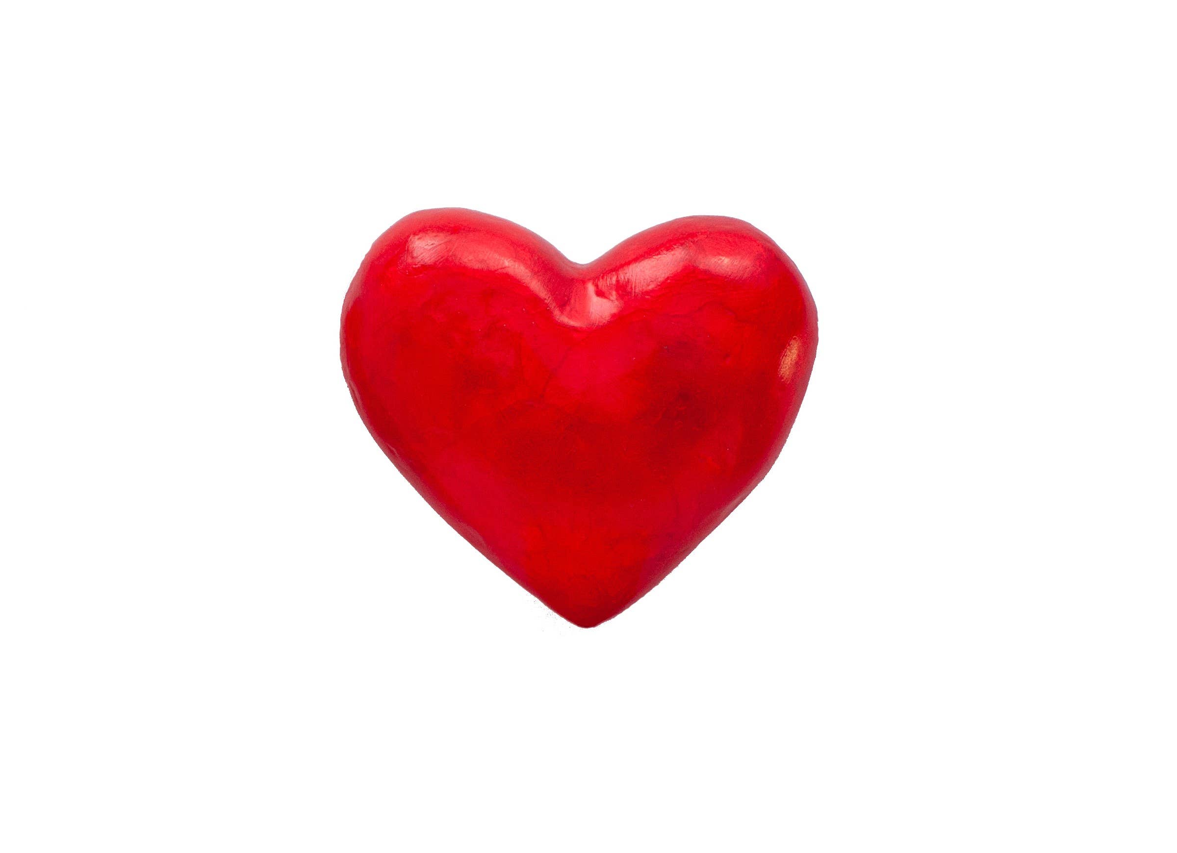 Dekorasyon Gifts  Decor - Wholesale Decorative Tabletop Object - 4.5" Capiz Heart (Red)1