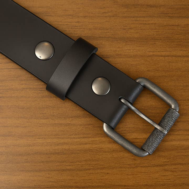 TLG Canada - Wholesale Belt - Men's - Genuine Leather Belt | Classic Black | Thick 4mm7