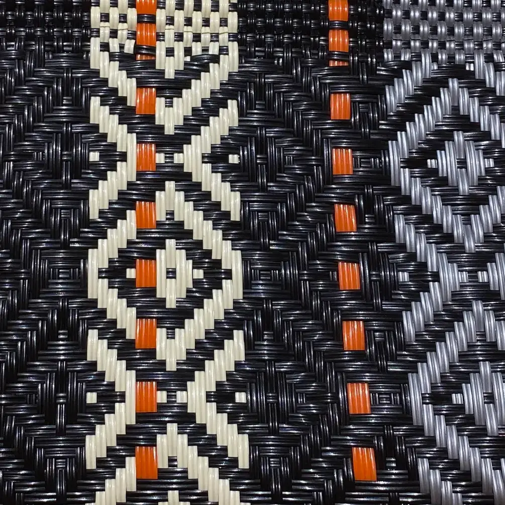 The Faria – Saco de praia por atacado – Bolsas Praia Artesanais Preto e Laranja em Plástico Reciclado7