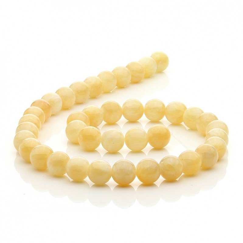 UniArt - Wholesale Beads - Yellow calcite bead strands2