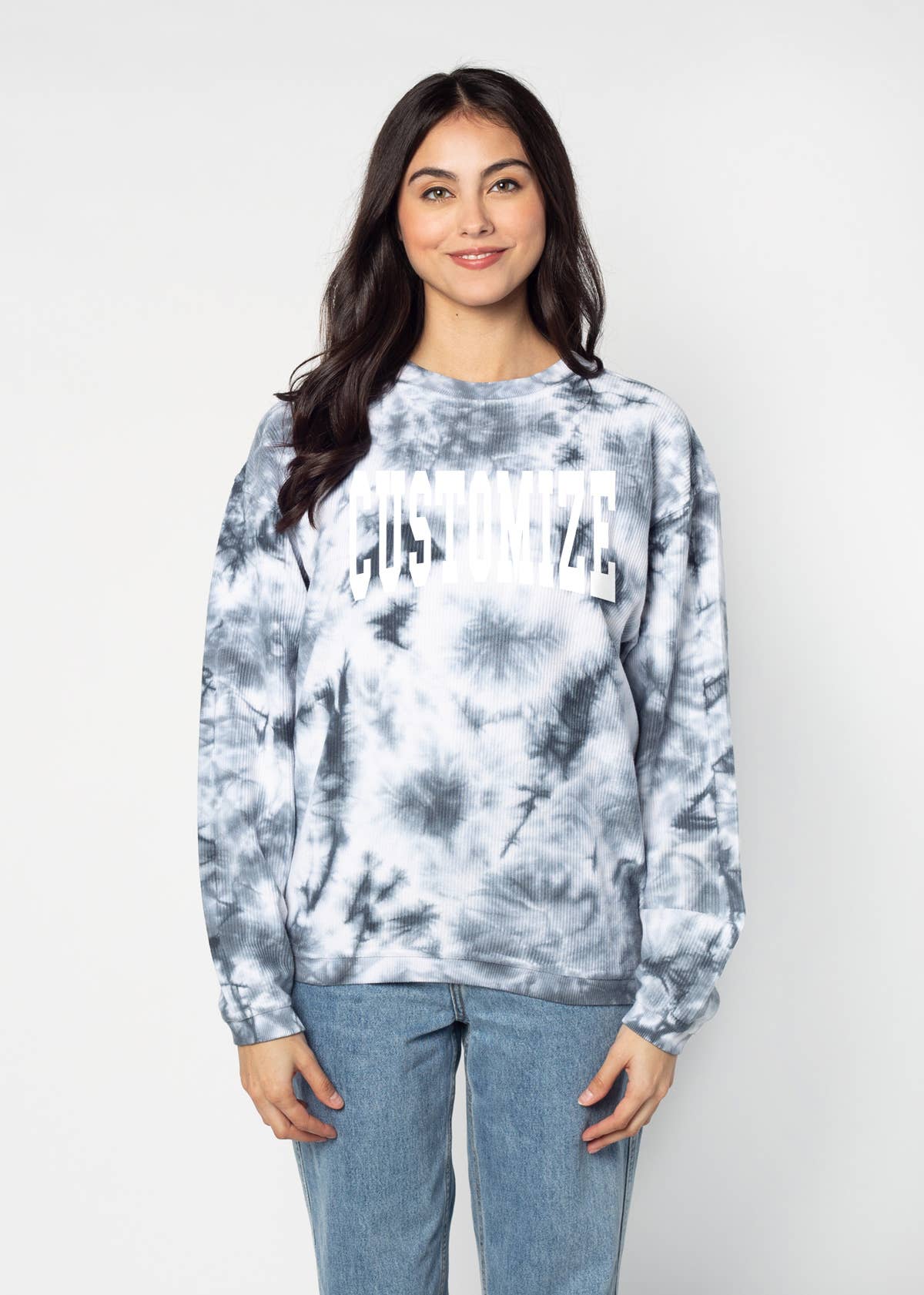 chicka-d - Wholesale Graphic Sweatshirt - Women's - The Original Custom Graphic Corded Crew, Jumbo Squeeze12