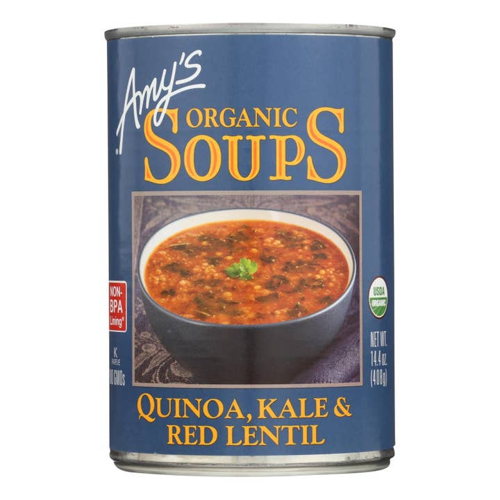Amy's Organic Quinoa Kale Lentil Soup, 12-Pack, 14.4 Oz for wholesale by Everyday Supply Co
