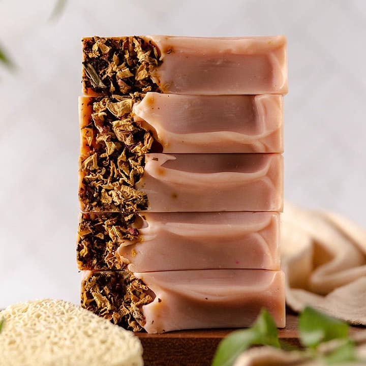 Pink Pearl Goat Milk Soap for wholesale by Serendipity Bath & Body