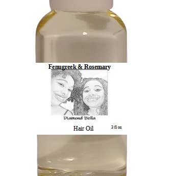 Diamond Bella - Vendita all'ingrosso Oli per capelli - Olio per capelli al fieno greco e rosmarino 3 fl oz