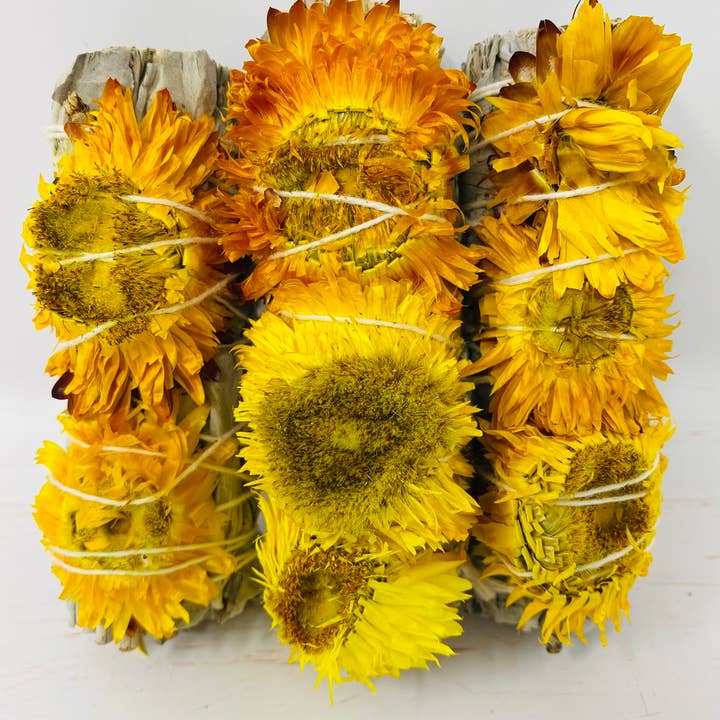 Bholi Sage Plus - Wholesale Sage Bundle - Sunflower with White Sage2