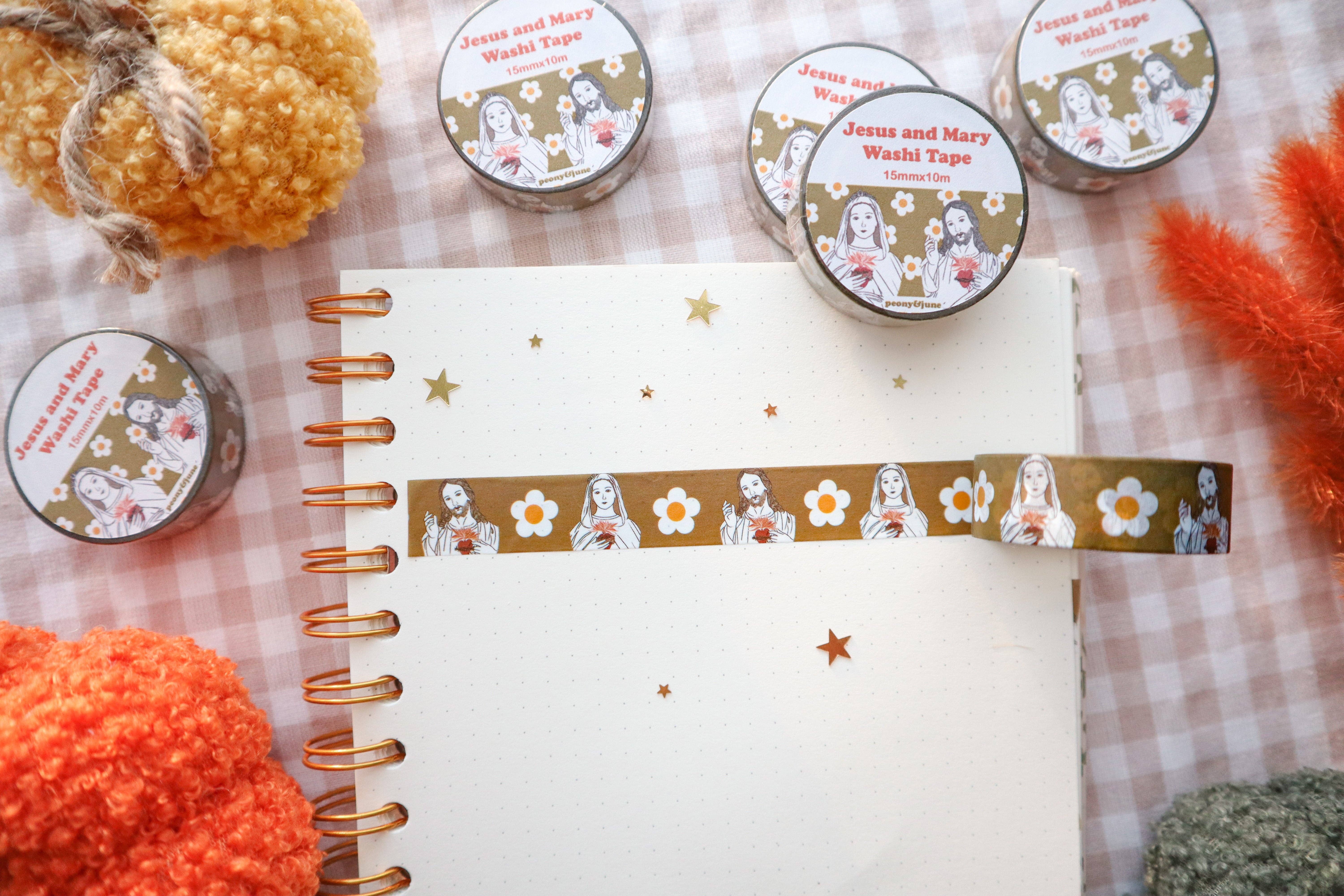 Peony&June Illustration - Wholesale Washi Tape - Jesus and Mary Washi tape0