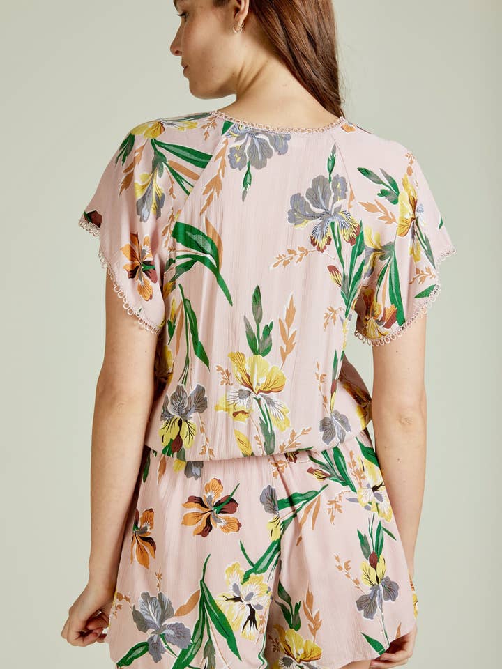 ROSE KOKO - floral print playsuit for wholesale on Faire1