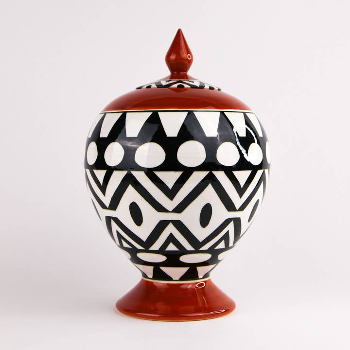 13" African Pear Dark Orange/Black for wholesale by SaleenArt USA