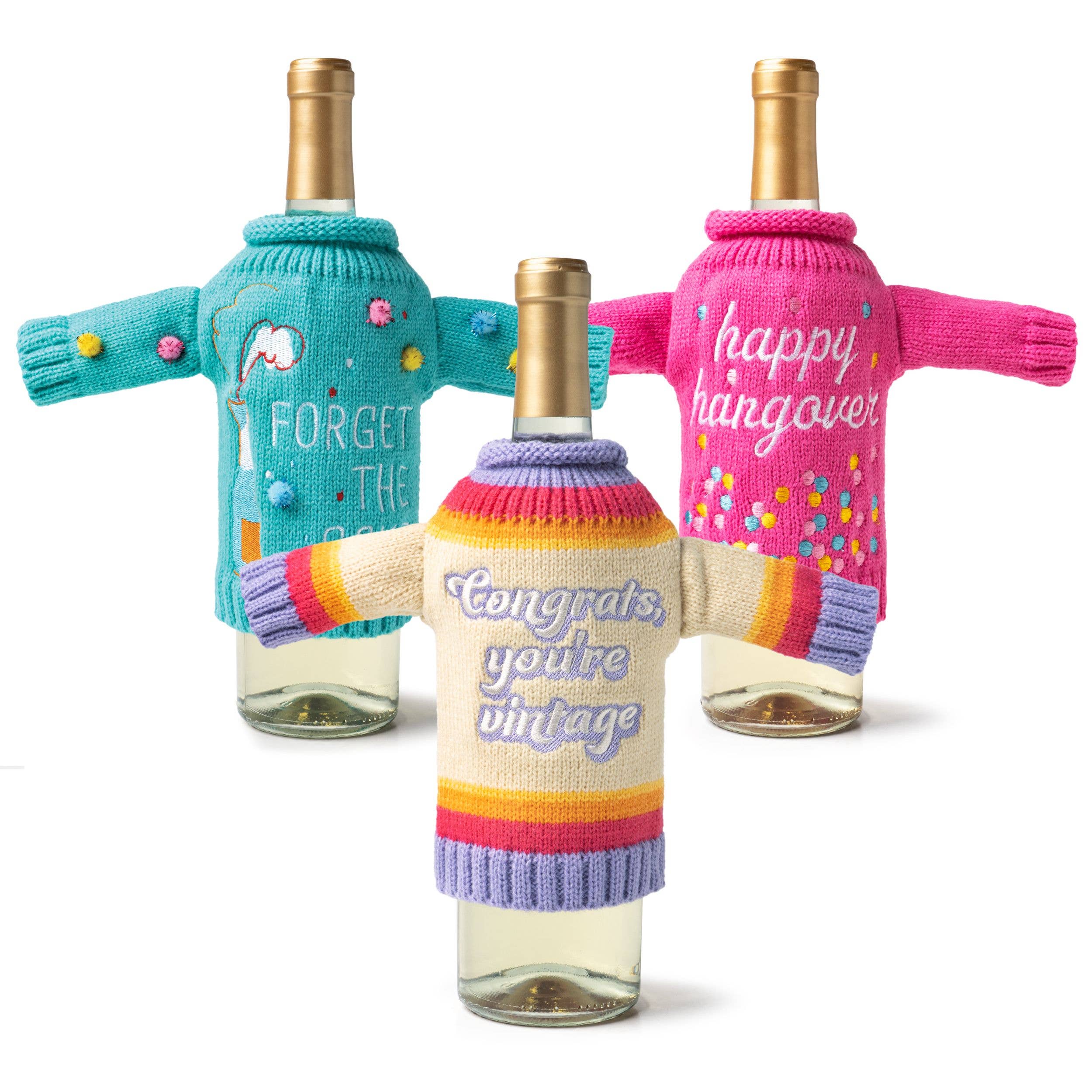 DM Merchandising - Wholesale Wine Gift Bag - TLF It's Yo Birthday Wine & Bottle Sweater3