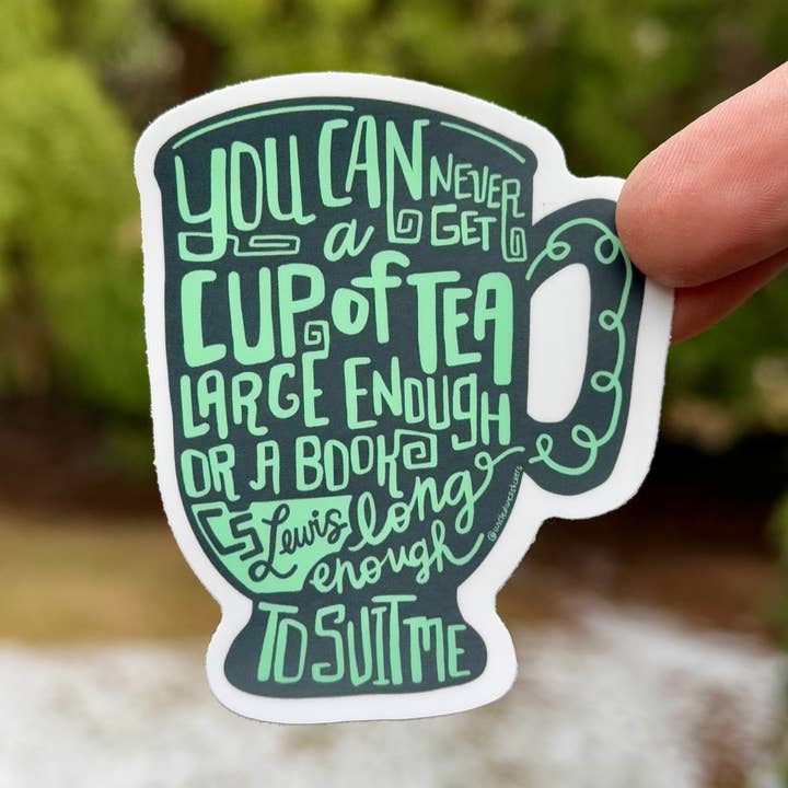 Bøger og te {sticker} for engroshandel hos Uncle Dunc's Sticker Shoppe