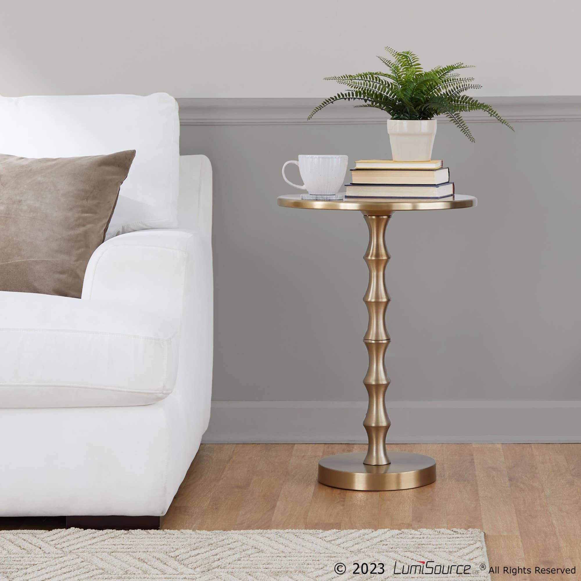 LumiSource and Grandview Gallery - Wholesale Side Table - Bora 26.75" Metal Accent Table10