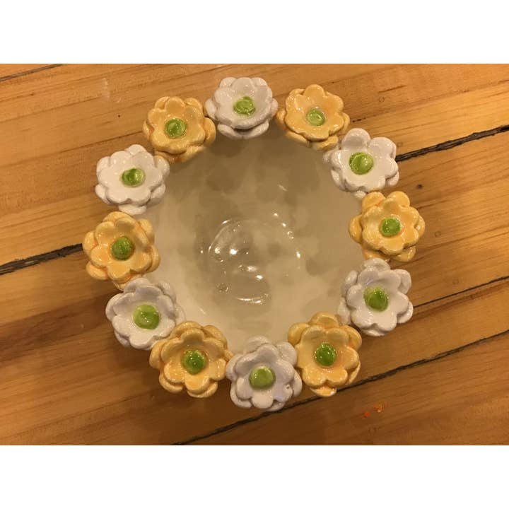 Flower Bowl for wholesale by Colonial Folk Art Studio