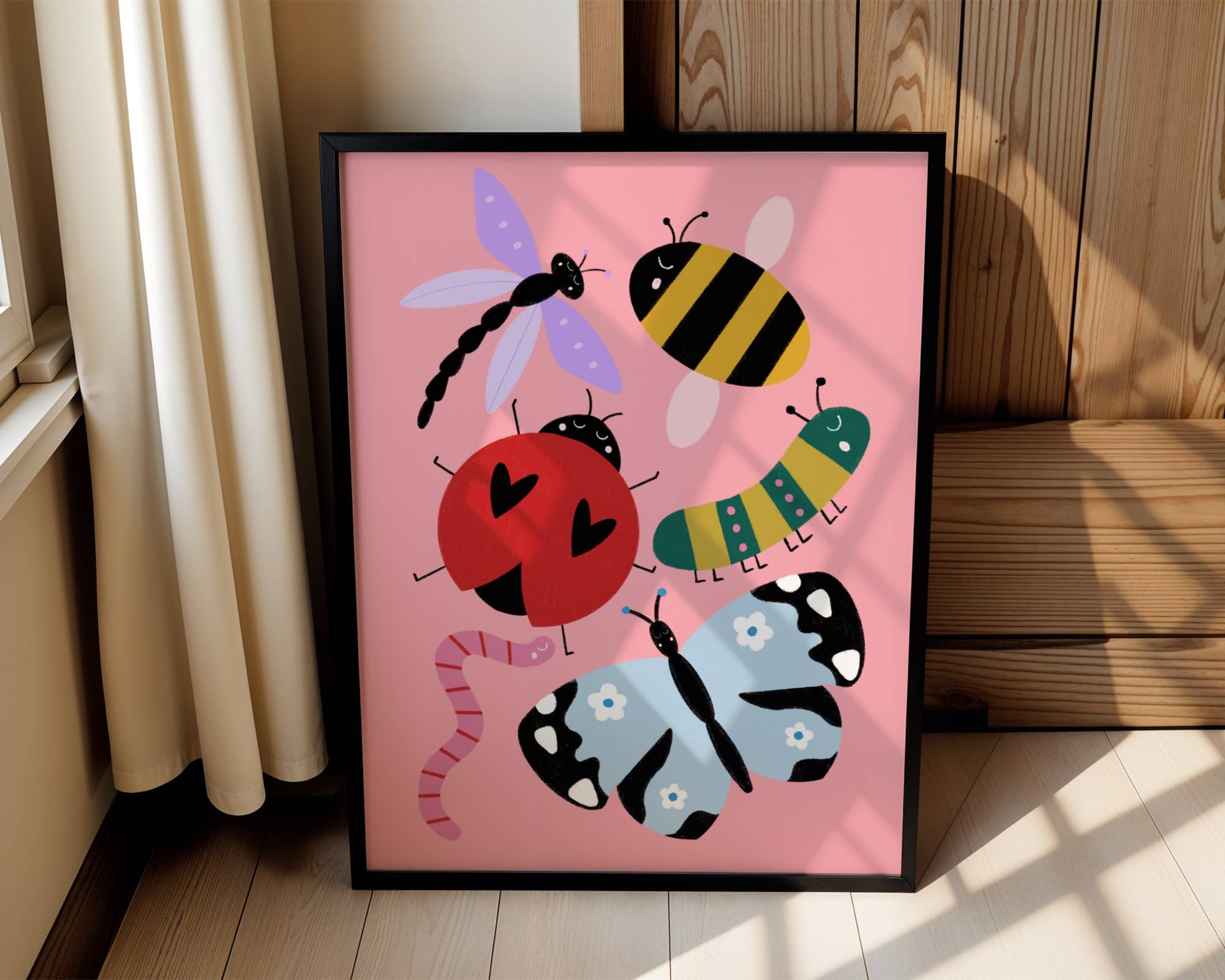 Emmy James Studio – wholesale Art print – Colourful Bug Art Print2